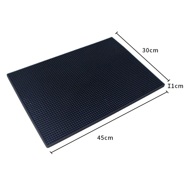 Bar Wine Glass Rubber Mat PVC Pad Coaster Kitchen Placemat Rectangle Mat Cup Mug Beer Whiskey Waterproof Bar Tools Accessories