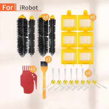 

For iRobot Roomba 700 Series 770 780 790 784 772 774 High Quality Hard Brush, Side Brush, Hepa Filter Robot Vacuum Cleaner Kit