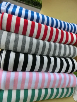 

50*160cm Cotton Lycra Striped Stretch Fabric Patchwork Cloth DIY Sewing Quilting Material For Baby&Child made Dress Bedding
