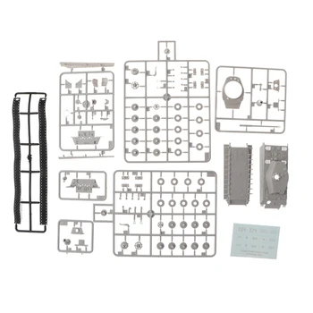 

1:72 Scale DIY Assembly King Tiger Henschel Turrer W/Zimmerit Tank Army Diecast Model Kits Educational Collection Toy
