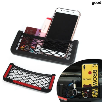 

Car Net Bag Phone Holder Storage Pocket Organizer for Audi A3 A4 A5 A6 VW Passat Skoda Octavia Renault Megane 2 3 Ford Focus