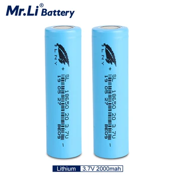 

Mr. Li 18650 3.7V 2000mah Lithium Battery Rechargeable Brand New Power Cell For Electronics Power Tools Flashligth E-bike