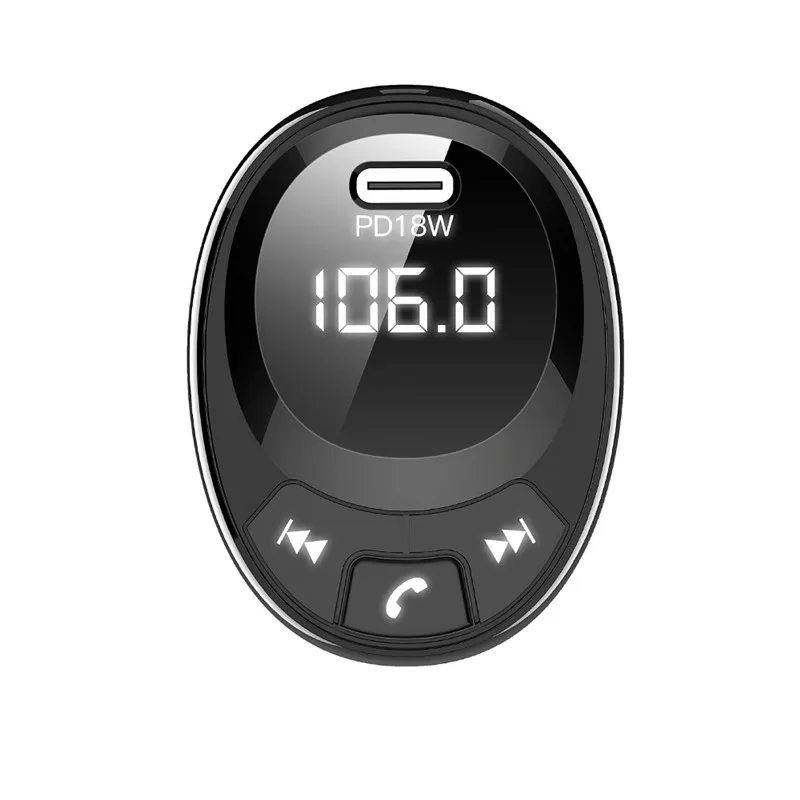 Tkey FM 5,0 передатчик модулятор Bluetooth 5,0 Handsfree автомобильный комплект аудио MP3 плеер с PPS QC3.0 QC4.0 5A Быстрая автомобильная зарядка