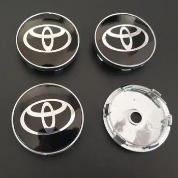 

4pcs NEW Car Styling 60mm Wheel Design Tires Wheel Center Caps For Toyota Crown Corolla Reiz Racing Sport Decoration Accessories