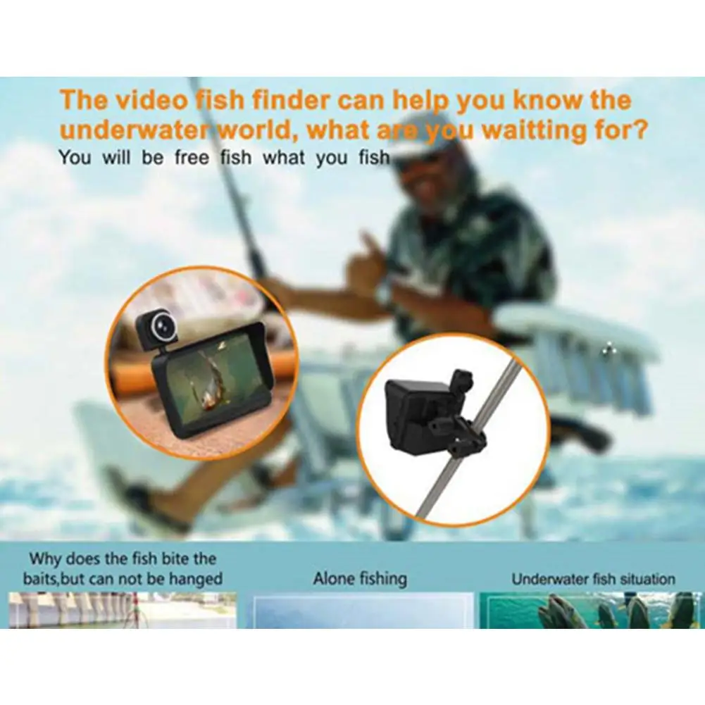 X3 Professional Underwater Fishing Camera 4.3 inch LCD 2.0MP Lens Night Vision Fish Finder System with 30 M Cable 6 Infrared LED