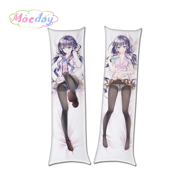 Японское аниме Dakimakura Adagaki Aki Fujinomiya Neko длинная подушка для объятий чехол - Цвет: 8