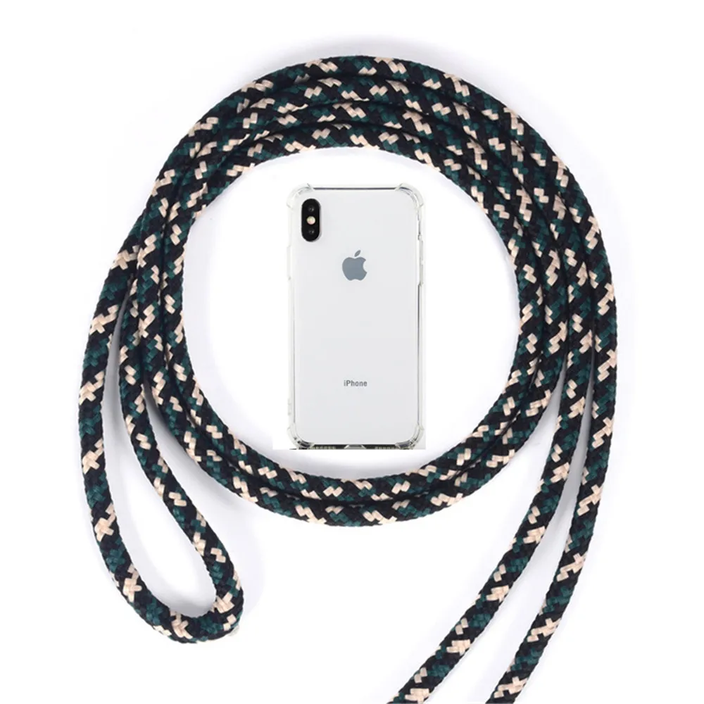 Fita Colar ремешок шнур Cadeia Telefone Colhedor Do Telefone movel Caso para чехол для переноски Capa para Pendurar Para iPhone XS Max XR X