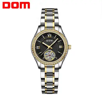 

DOM automatic mechanical watch waterproof men's watch sports couple watch fashion female watch stainless steel business luminous