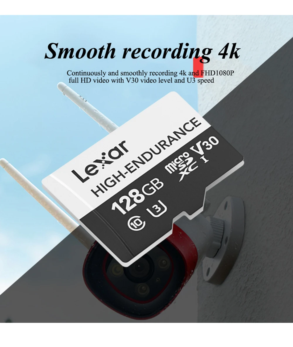 Lexar TF карта класс 10 SDHC 16 ГБ 32 ГБ Micro sd-карта SDXC 64 Гб 128 Гб карта памяти Высокоскоростная Флешка карта