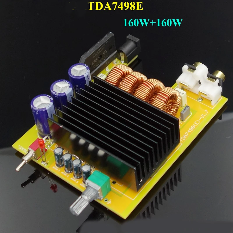 KYYSLB DC15V-30V 160WX2 TDA7498E плата цифрового усилителя мощности высокой Super LM3886 домашнего