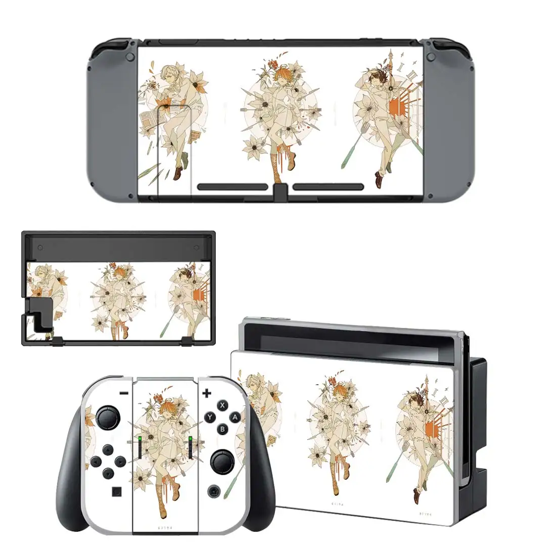 The Promised Neverland Skin Nintend Switch Sticker For Nintendo Switch Full  Set Faceplate Stickers Console Joy-con Dock Vinyl - Stickers - AliExpress