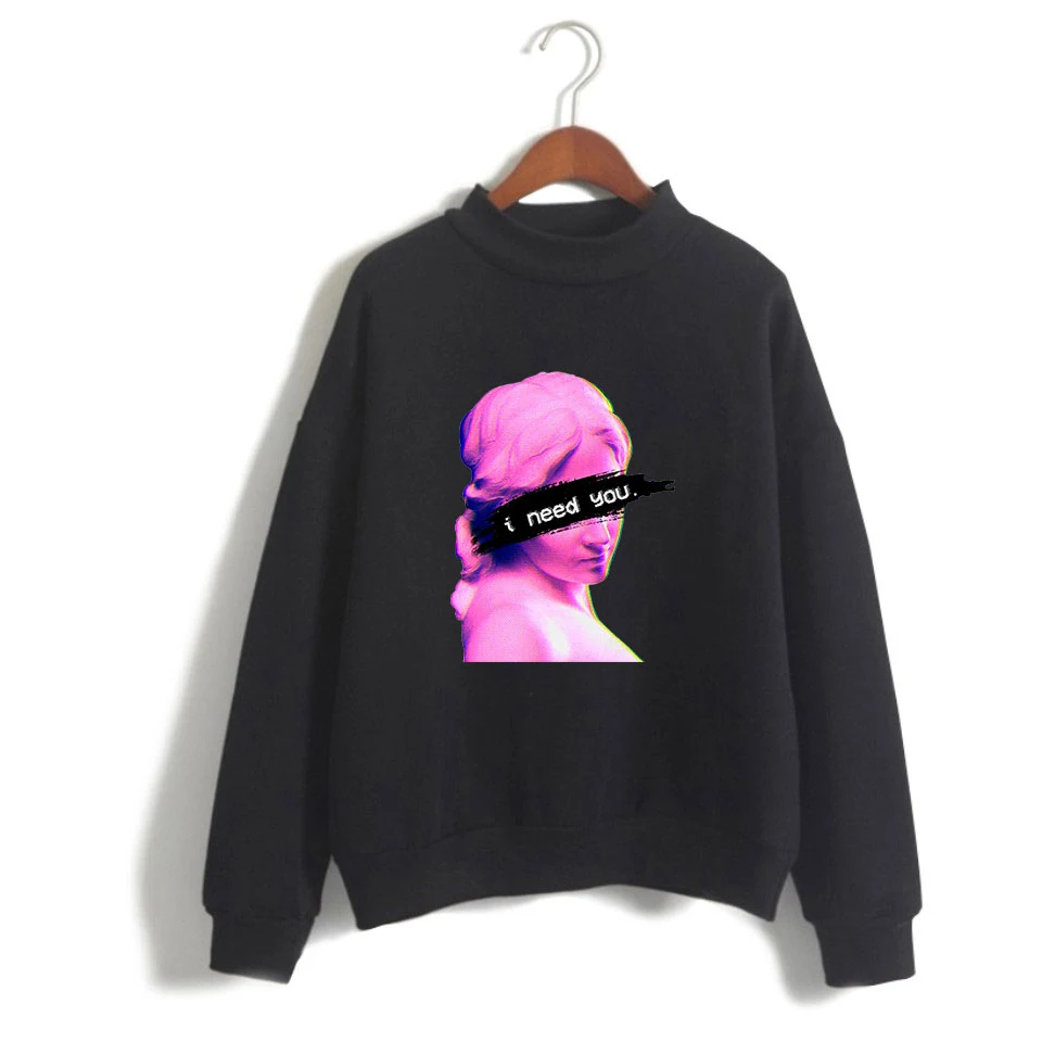 Vaporwave эстетическое японское аниме свободный Женский свитшот Харадзюку Винтаж Япония эстетика с капюшоном Дамы пуловер Sudadera Mujer