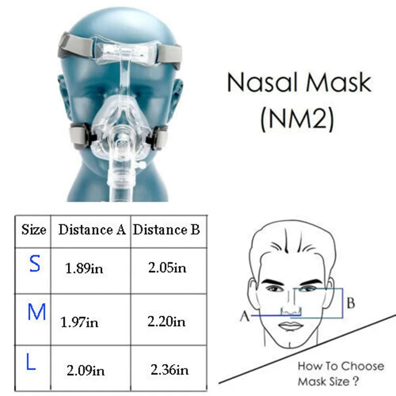 CPAP маска для носа, респиратор для сна и храпа, ремешок и головной убор для сна и храпа, силикагель, маска для лица