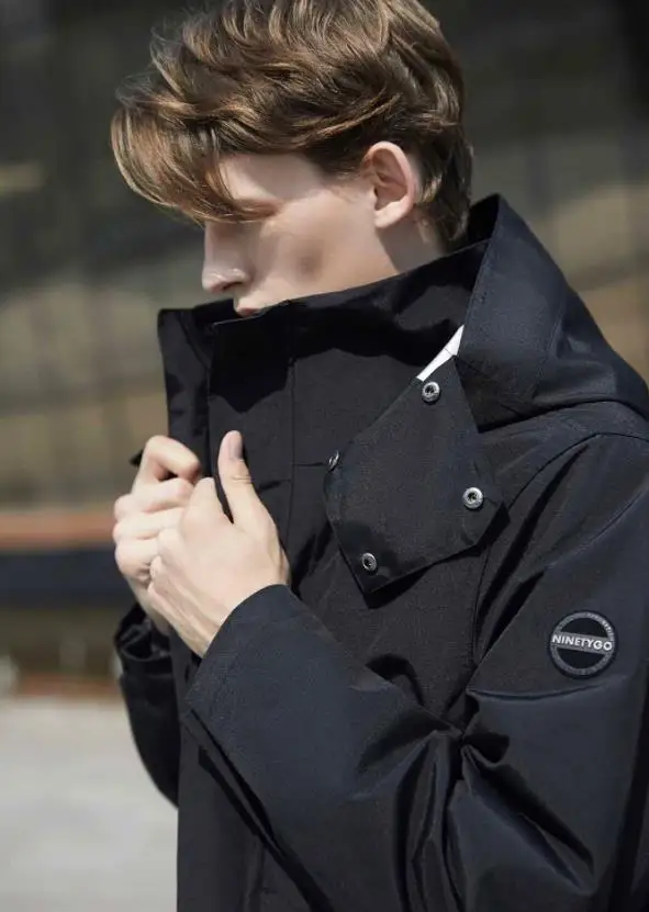 Xiaomi для мужчин «Три в одном» ветрозащитная Водонепроницаемая теплая ветровка длинный пуховик; зимняя куртка с капюшоном 90% Белая куртка с утиным пухом