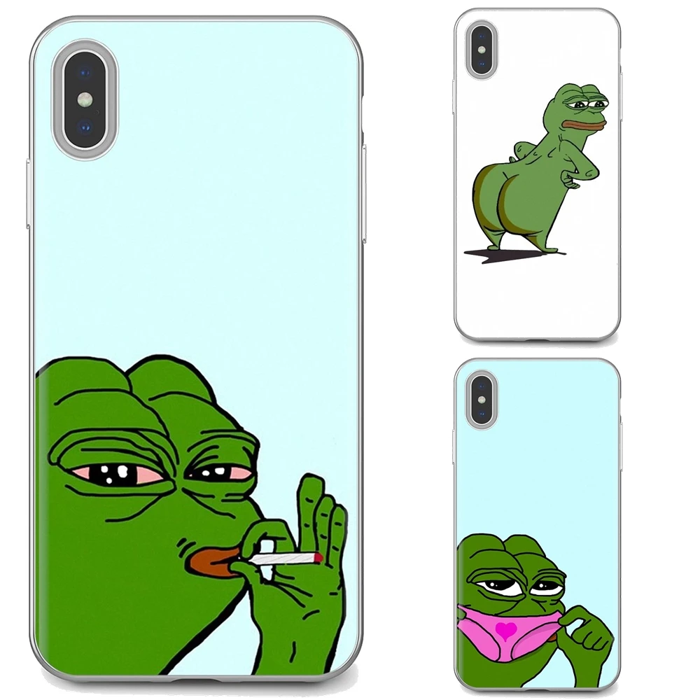 Милый Забавный чехол в виде лягушки с животным для iPhone 11 Pro 4 4S 5 5S SE 5C 6 6S 7 8X10 XR XS Plus Max