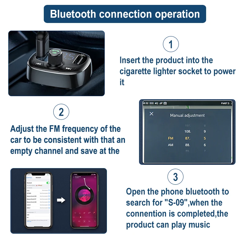 Baseus FM передатчик Bluetooth Handsfree автомобильный комплект аудио MP3 плеер с 3.4A двойной USB