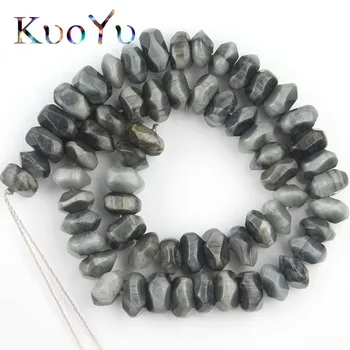 

AAA Grade Natural Rhombus Hawk Eye Stone Irregular Gem Loose Spacer Beads For Jewelry Making DIY Bracelet Accessories Pendants