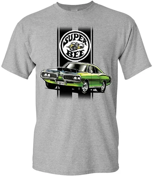 Футболка Dodge Green Super Bee Классическая американская машинка | Мужская одежда