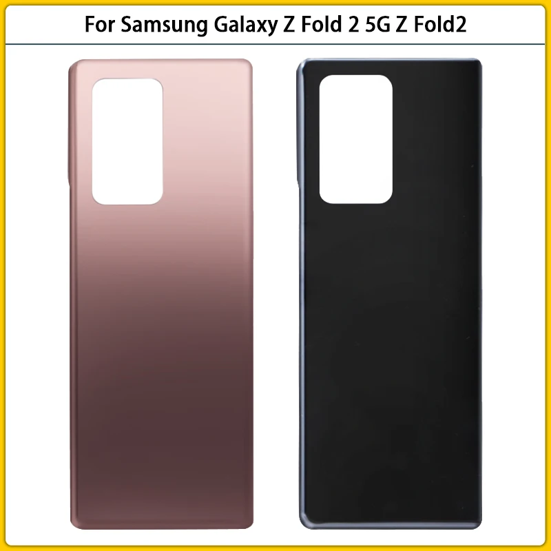 

New AAA For Galaxy Z Fold 2 5G F916 F916U Glass Battery Back Cover Z Fold2 Rear Door Glass Panel Housing Case Replace