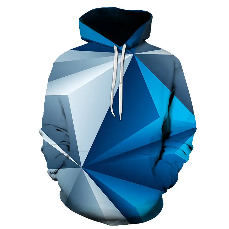 Новинка, модная толстовка с геометрическими фигурами, длинным рукавом, повседневный тренд, геометрический рисунок, 3D принт, камуфляжная толстовка, Свободный Топ - Цвет: WNT-182
