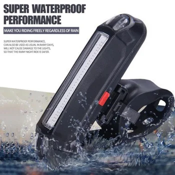 

LED Bike Rear Light Safety Bike Warning Flash Bicycle Taillight Bicycle Headlight USB Rechargeable Rear Light Waterproof Cycling