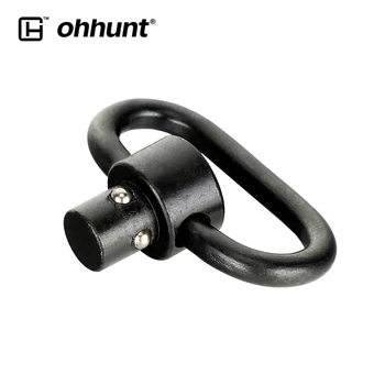

Weapon Hunting Accessories Push Button QD Quick Detach Release 1.25" Rifle Heavy Duty Gun Sling Swivel Mount
