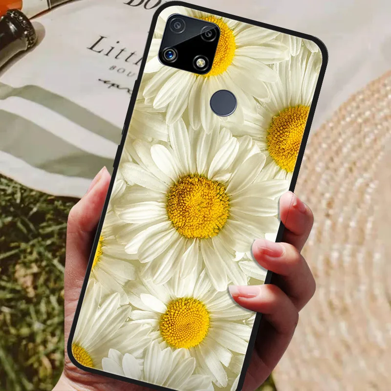 cell phone belt pouch For Realme C25s Case Silicon Back Cover Phone Case for Realme C25s RMX3195 C 25S C25 S Cases Realme C25s Soft bumper coque mous wallet Cases & Covers