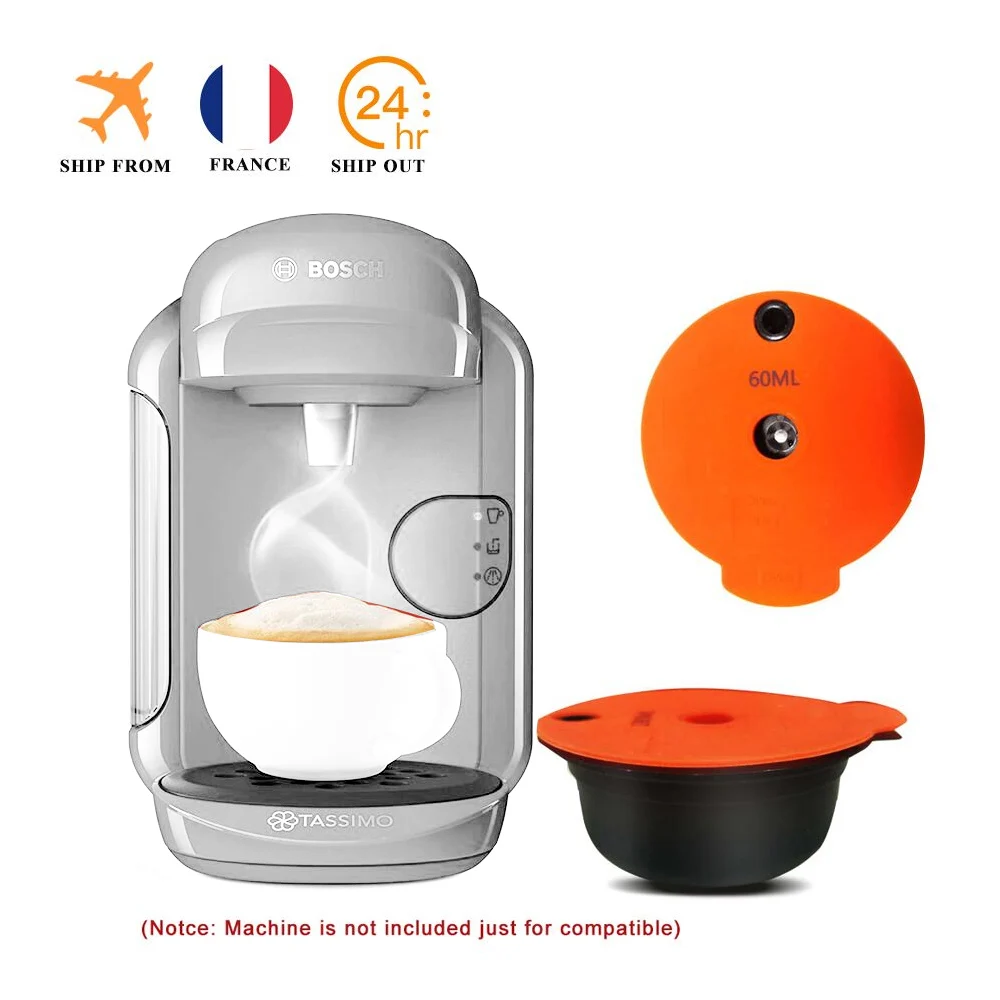 Coffee-Capsules Refillable Crema-Maker Bosh-S-Machine Icafilas Tassimoo with Eco-Friendly