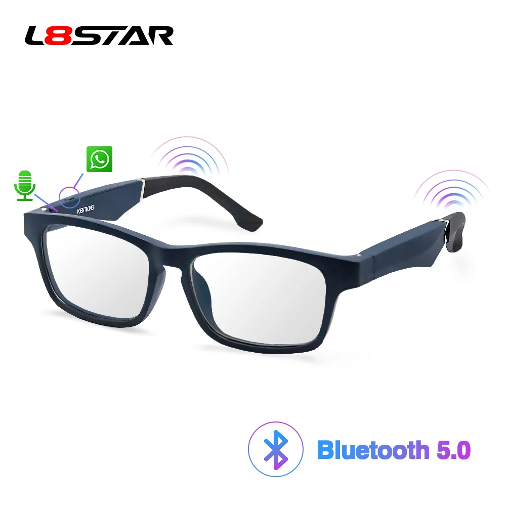 L8star K1 Bluetooth 5 0 умные солнцезащитные очки Классический анти-синий светильник