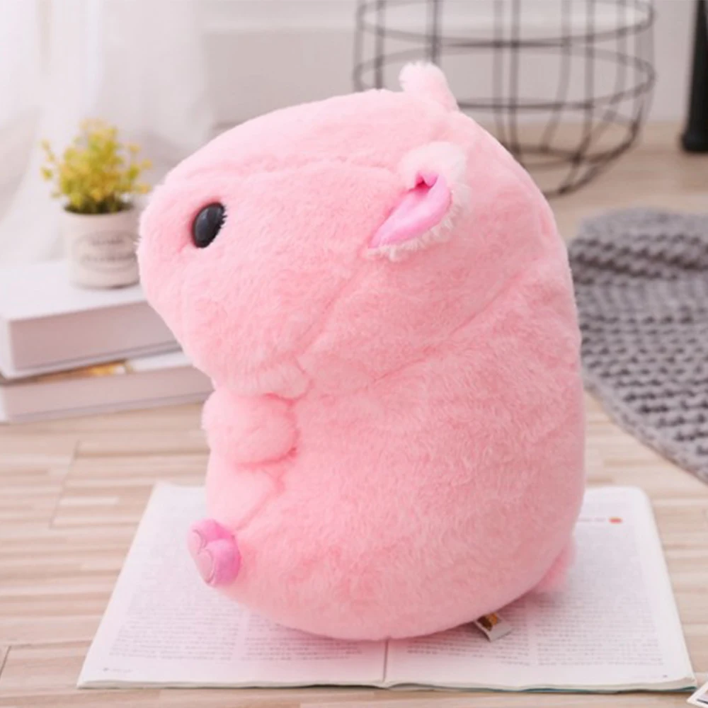 Розовый сидящий свинья большая голова Копилка Мягкая кукла Дети Huggable животное мягкая упаковка Детская плюшевая игрушка спящий компаньон Аппетитный плюш
