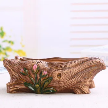 

1pc Adorable Succulent Flowerpot Cartoon Resin Planter Desk Ornament Creative Flowerpot Useful Garden Plant Container for Decor