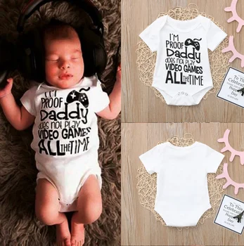 

Fashion Newborn Baby Girls Boy Letter Print Romper Summer Outfits Toddler Baby Casual Short Sleeve Bodysuit Clothes ropa de bebe
