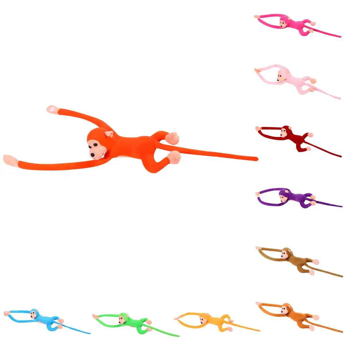 Новое поступление 60 см подвесная обезьяна с длинной ручкой плюшевые детские