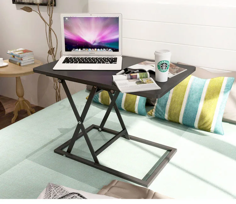 Standing Folding Lifting Table Saves Space Lazy Person Moving Desk Bed Laptop Desk Bedside Table