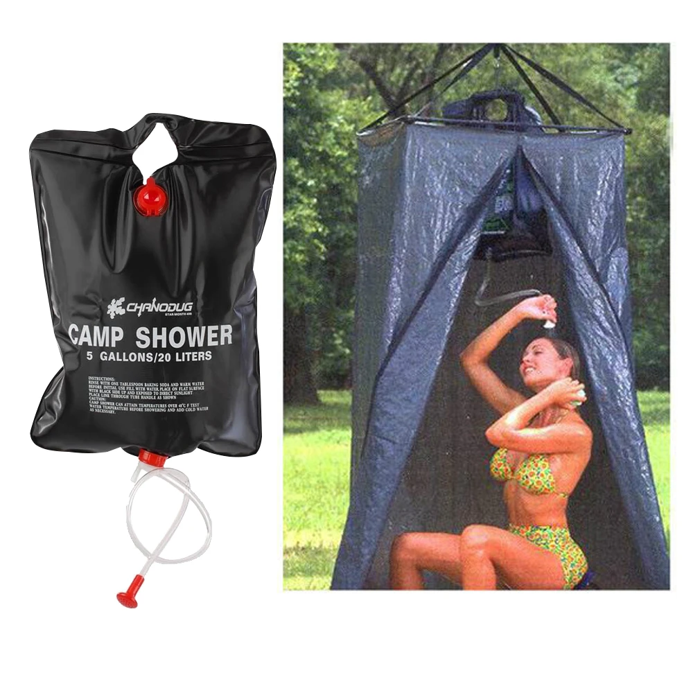 

Outdoors 20L Shower Bag Field Portable Thickening Solar Energy Hot Water Bag Water Bag Bath Bag outdoor camping equipment