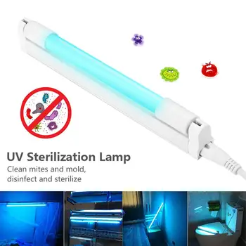 

110V 6W/8W Uv Disinfection Lamp Lightweight US Plug T5 Ultraviolet Germicidal Bacterial Mites UV Sterilizer Light Tube