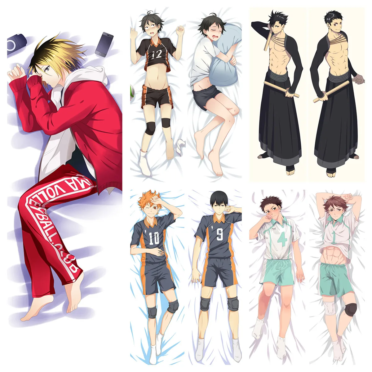 Cosplay Anime Dakimakura Pillowcase Shoyo Hinata Sugawara Koushi DIY