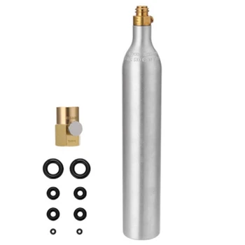 

Soda Water 0.6L Bottle Tank Cylinder with Valve TR21X4 High Compressed Bottle with Refill Soda Adapter