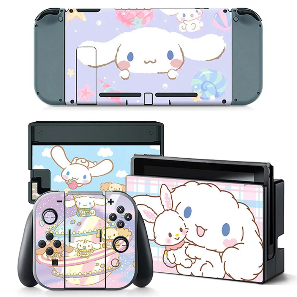 

Cute Cartoon Game Console Vinyl Skin Decals Anime Sticker Protective Cover for Nintendo Switch NS Controller