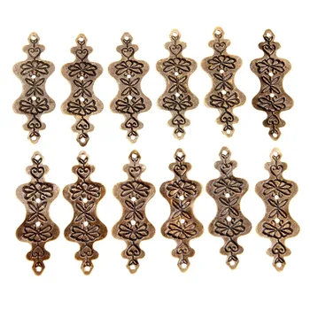 

20Pcs 56x20mm Antique Brass Furniture Corner Bracket Decorative Feet Leg Corner Protector for Jewelry Gift Box Wood Case