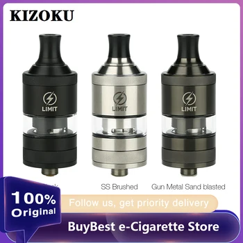 

Original KIZOKU Limit MTL RTA 2ml Capacity 22mm RTA Atomizer Single Coil Building 510 Thread Vape Tank vs Zeus X/ Dead Rabbit