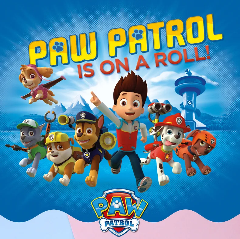 Серия Paw Patrol, набор для студентов, линейки, транспортир, обучающий инструмент из четырех частей, подарок на день рождения для мальчиков и девочек