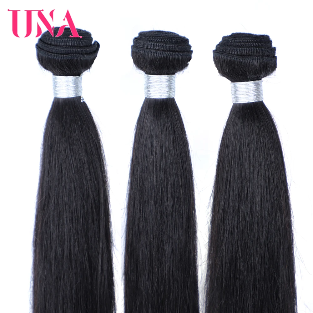 Straight Malaysia Human Hair Bundles 3 Bundles Deal Non-Remy Human Hair Weft Weaves 8-28 Inches 7A Middle Ratio 100g