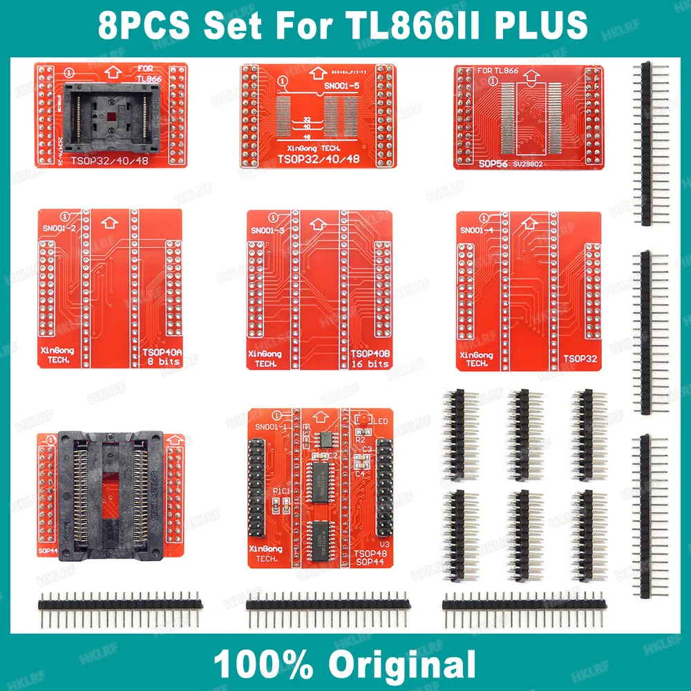 MiniPro Original Adapters TSOP32 TSOP40 TSOP48 SOP44 SOP56 for TL866CS/TL866A 