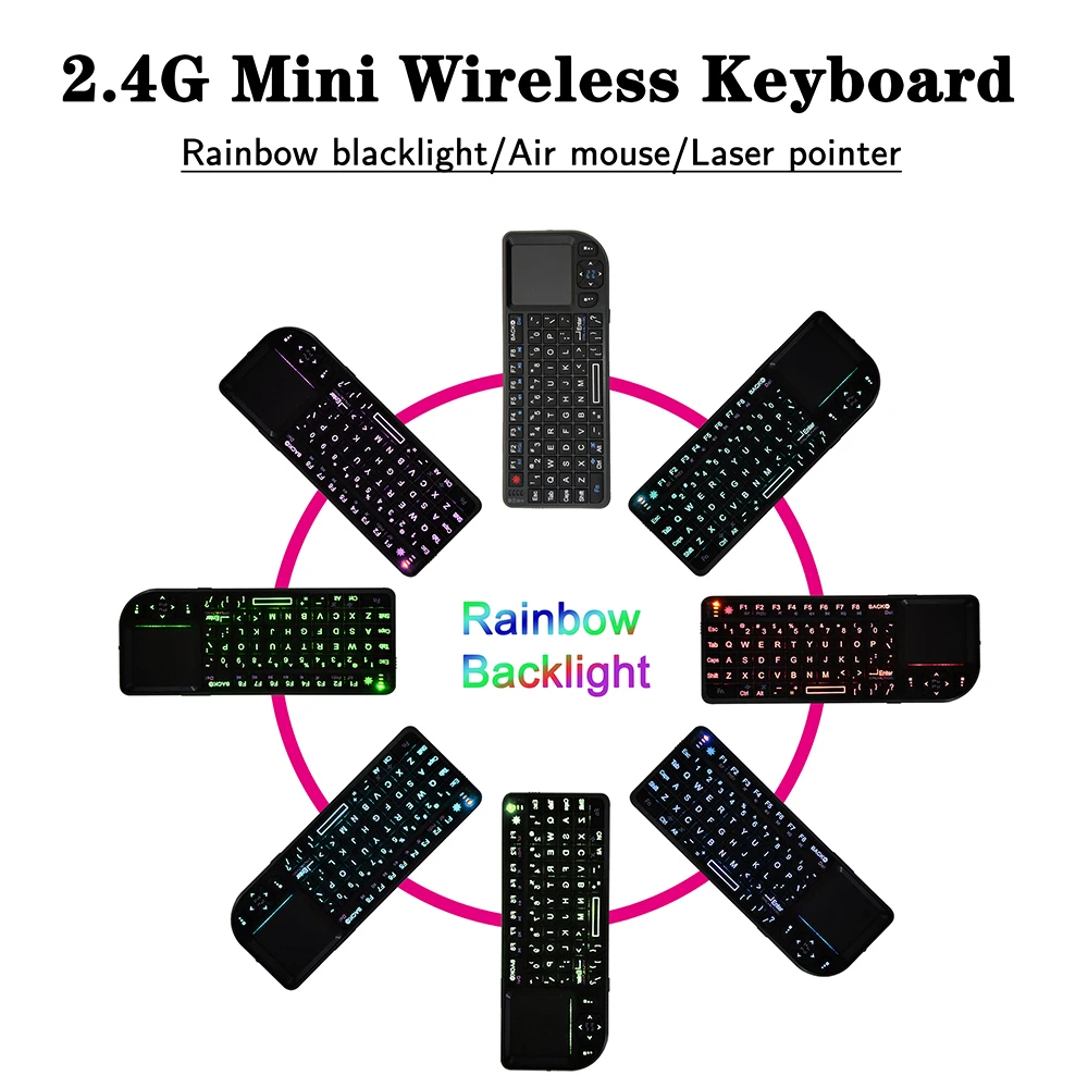 Беспроводная мини клавиатура с сенсорной панелью и мышью 2 4G RF 3 в 1|wireless keyboard|wireless