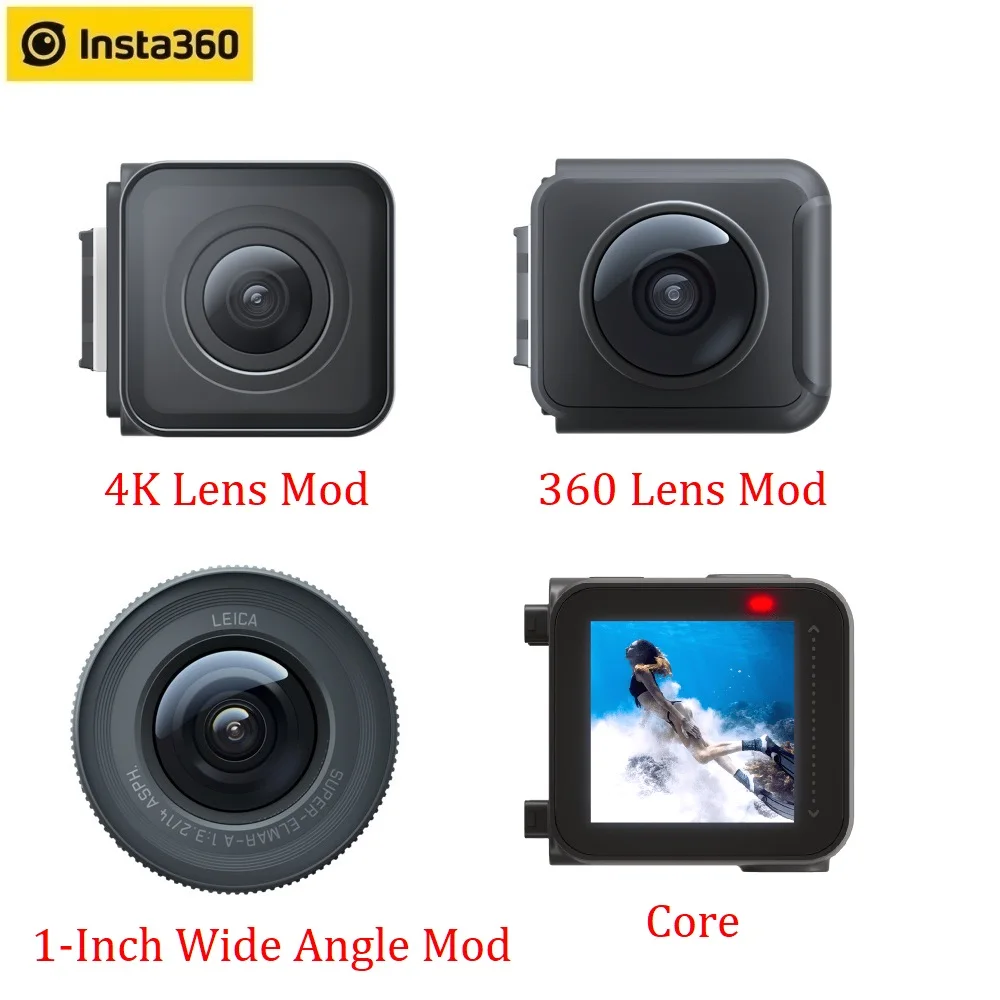 Insta360 One R Lens Mods 4K 360 1 Inch LEICA Lens Core Accessories