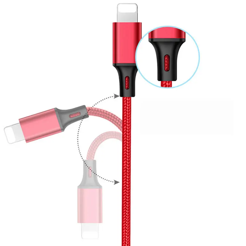 Usb-кабель 2 м Быстрый Аккумуляторный Ip кабель для IPhone6 6s Plus IPhone5 IPad Mini 1 2 3 4 IPhonex Xs Max IPhone6 7 8 зарядное устройство