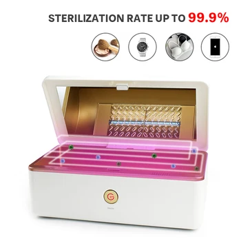 

Sterilizer Box Nail UV Sterilization for Nail Art Salon Manicurr Tool UVC Ozone Disinfection Box Nail Sterilizing Tools