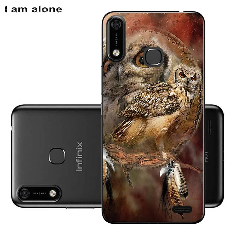 Сумка для телефона I am alone для Infinix Hot 7X624 6,2 дюймов Мягкий ТПУ модные чехлы для мобильных телефонов Infinix Hot 7X624 - Цвет: TPU C46