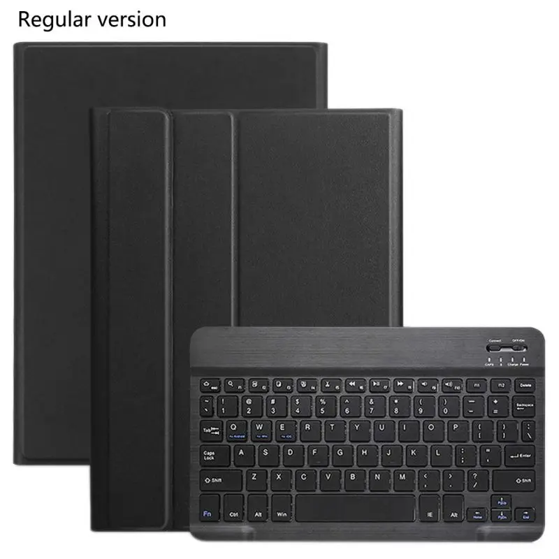 Bluetooth клавиатура для samsung Galaxy Tab A 10,1 дюймов SM-T510/T515 красочная подсветка беспроводной ключ с из искусственной кожи чехол - Цвет: T